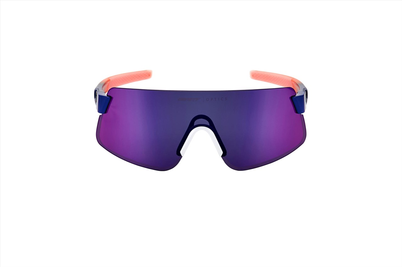 Helio 競速款太陽眼鏡 鍍膜變色款 (藍橘框/紅鏡片)