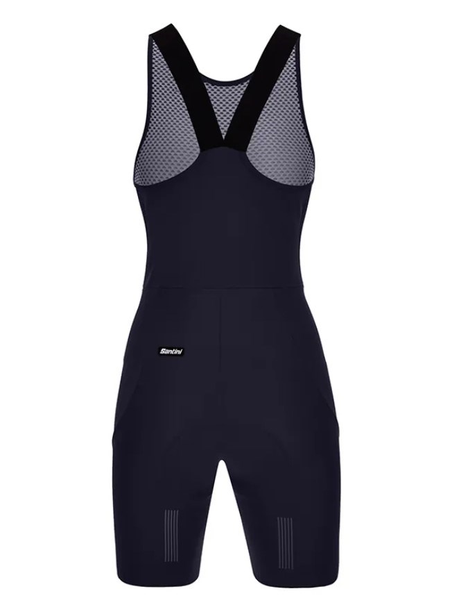 Santini DECO4【美飾四代】女性極短吊帶短褲 -黑〔C3W〕(亞洲限定款)
