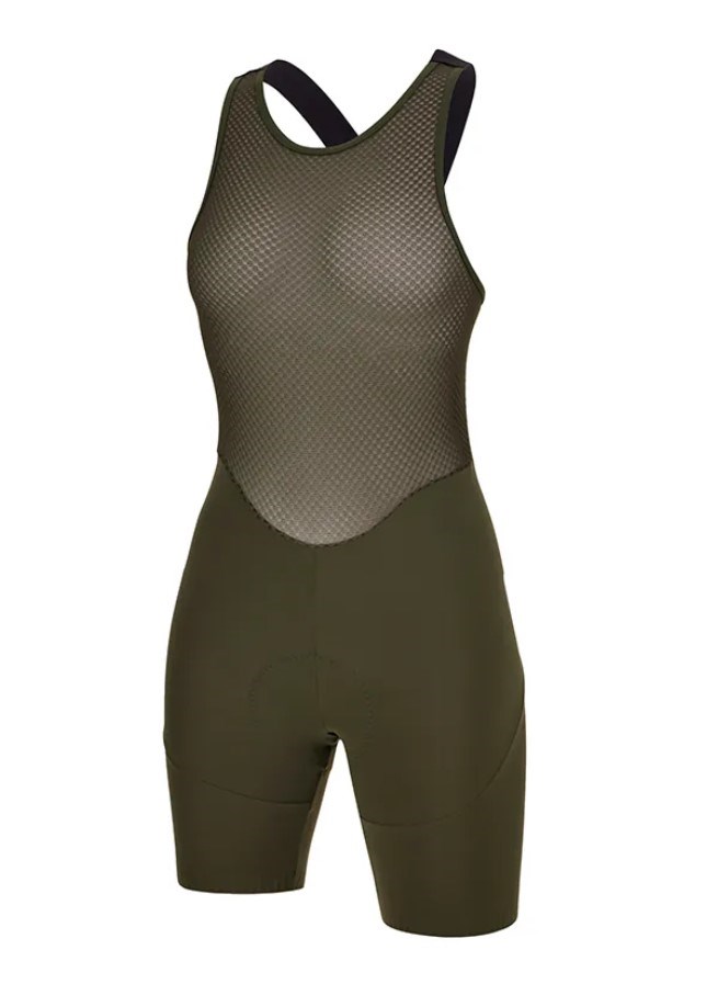 Santini DECO4【美飾四代】女性極短吊帶短褲 -軍綠〔C3W〕(亞洲限定款) 