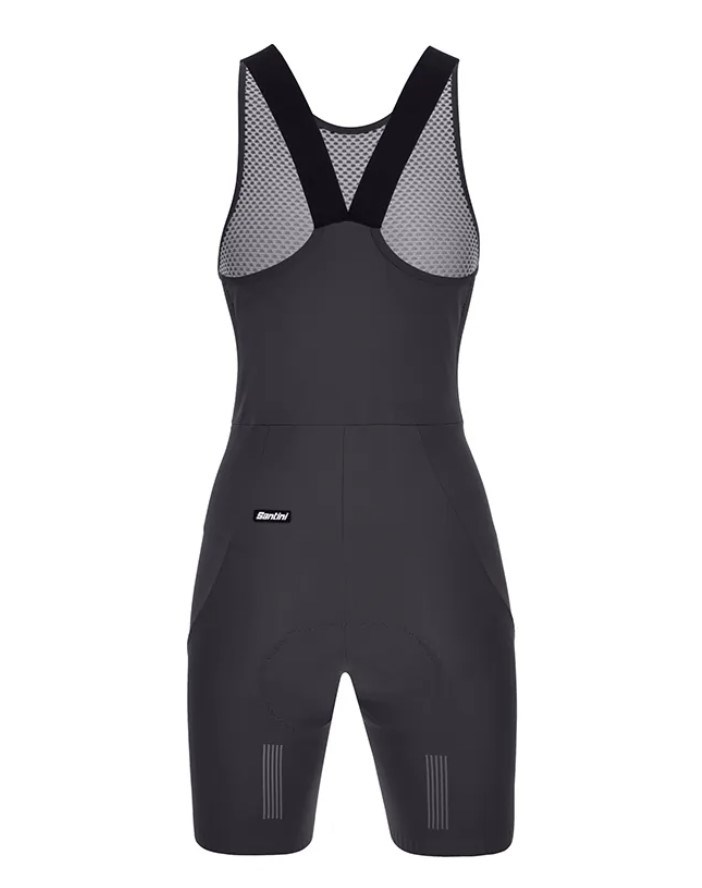 Santini DECO4【美飾四代】女性極短吊帶短褲 -灰〔C3W〕(亞洲限定款)  