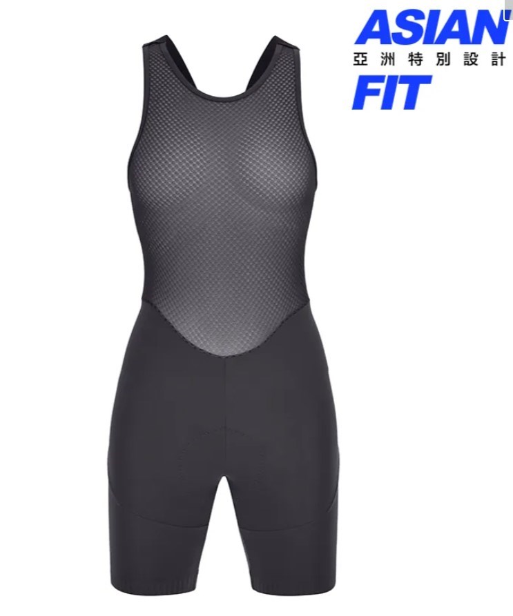 Santini DECO4【美飾四代】女性極短吊帶短褲 -灰〔C3W〕(亞洲限定款)  