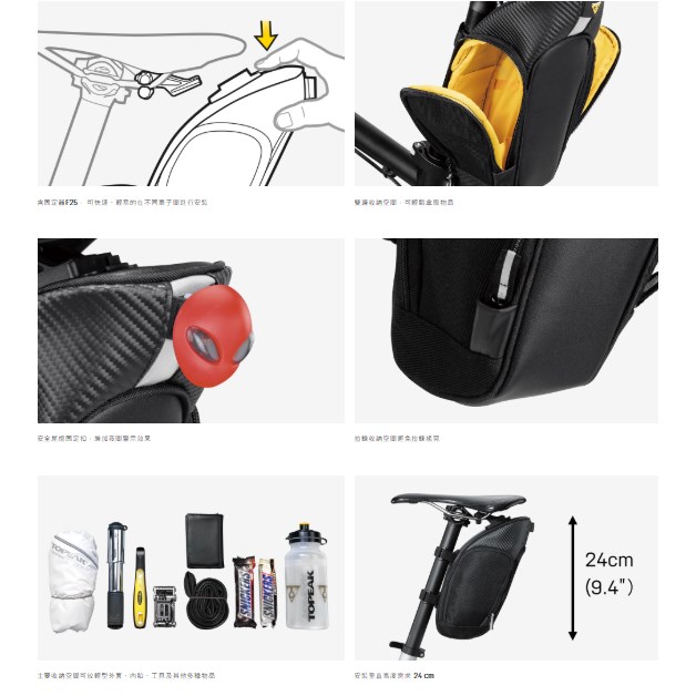 🔥全新公司貨🔥TOPEAK MONDOPACK XL 快卡固定 快拆直立式超大收納座墊包 自行車坐墊包 TC2286B2