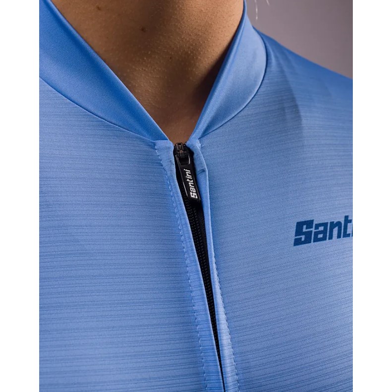 🔥全新公司貨🔥Santini 2023【光榮日】女性短袖車衣 競賽貼身S-天藍 出清優惠 輕量透氣/舒適合身