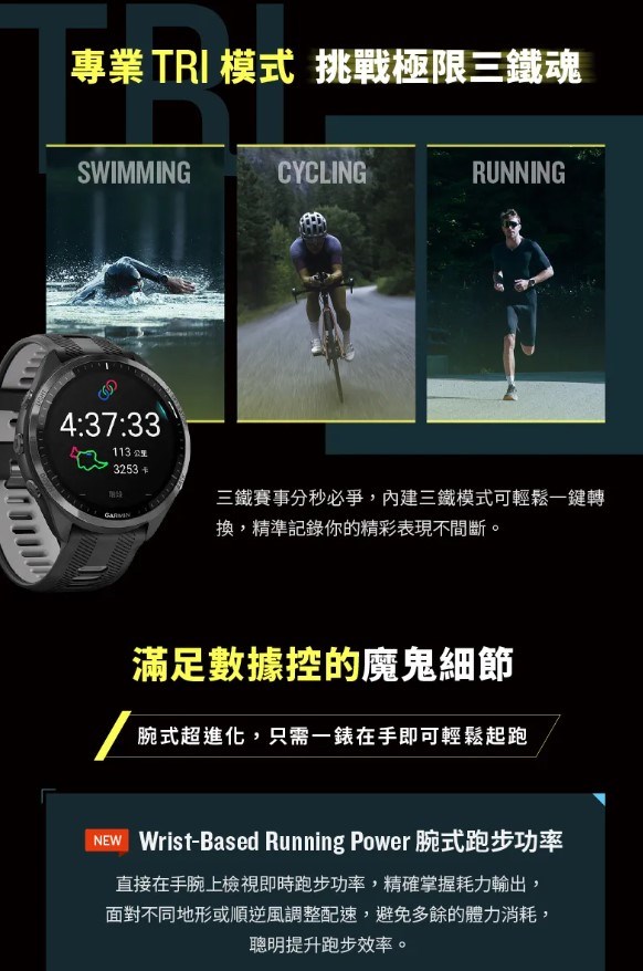 🔥全新公司貨🔥GARMIN Forerunner 965 GPS高階鐵人運動錶