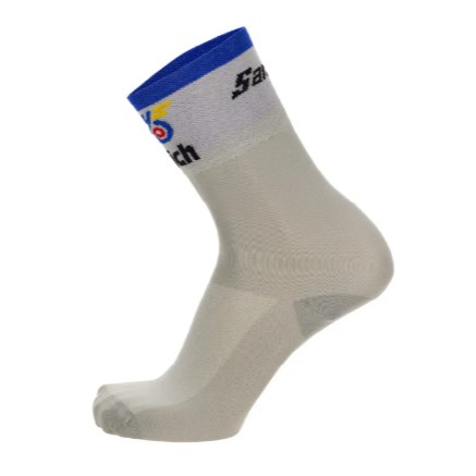 🔥全新公司貨🔥 Santini  2024 UCI蘇黎世公路世錦賽高筒襪- 冷灰  輕量透氣/絕佳的舒適度和保護