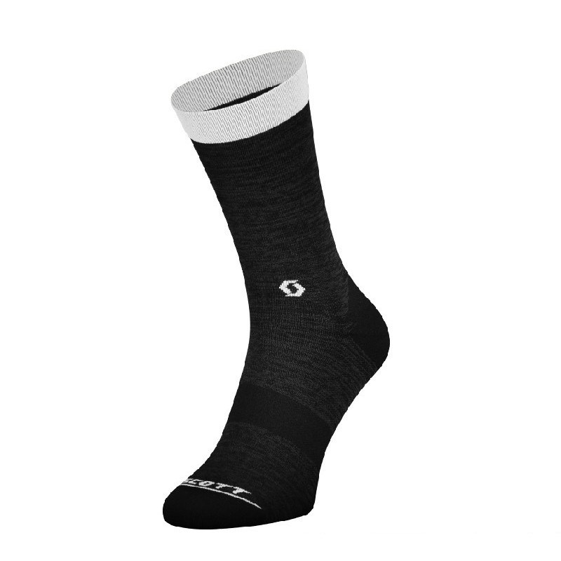 🔥全新公司貨🔥SCOTT TRAIL CREW SOCKS 經典中筒型自行車襪-黑 / 白