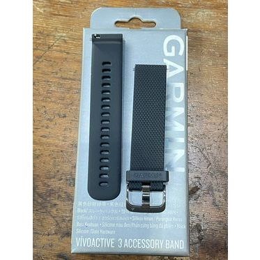 🔥全新公司貨🔥GARMIN VIVOACTIVE® 3 ACCESSORY BAND錶帶 運動手錶表帶 黑色 出清優惠