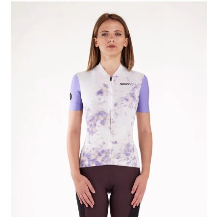 🔥全新公司貨🔥Santini 2024【鵝卵石】女性短袖車衣 競賽貼身 -兩色可選 2024春夏流行款