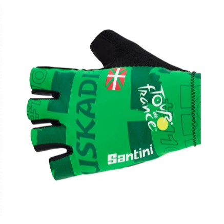 🔥全新公司貨🔥Santini 2023 環法首站【巴斯克】手套- 印花  輕量透氣的自行車手套/防震掌面/舒適