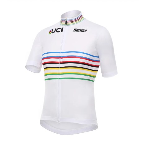 🔥全新公司貨🔥 Santini 2023 UCI 大師組彩虹衫 舒適合身 -印花 舒適性能/透氣輕便/三個後袋/經典合身