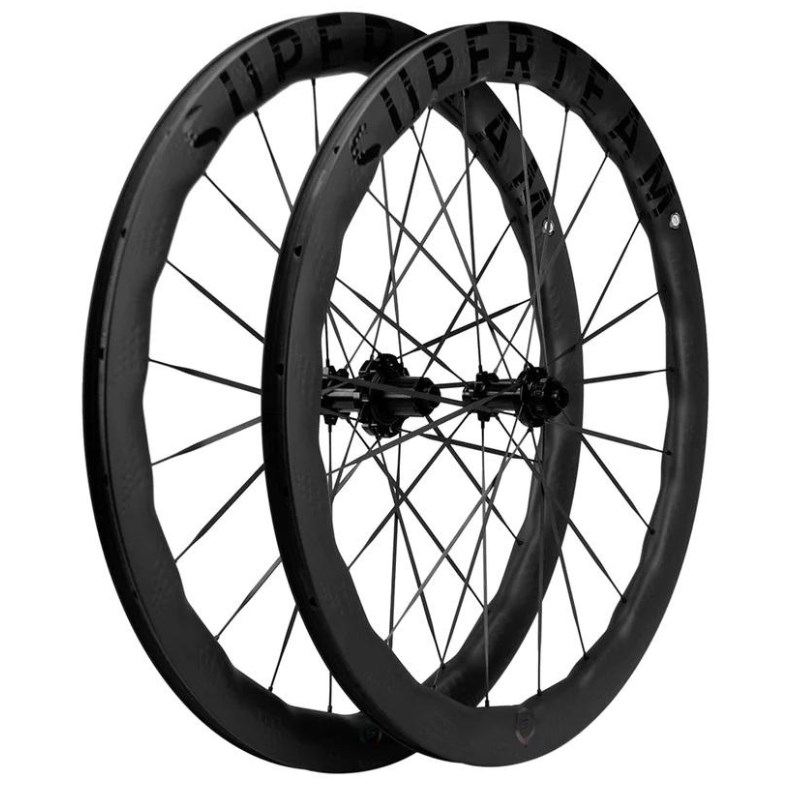 🔥全新公司貨🔥SuperTeam Carbon 48/50 DB 碟煞波浪框 亮黑標 碳纖維輪組 自行車輪組