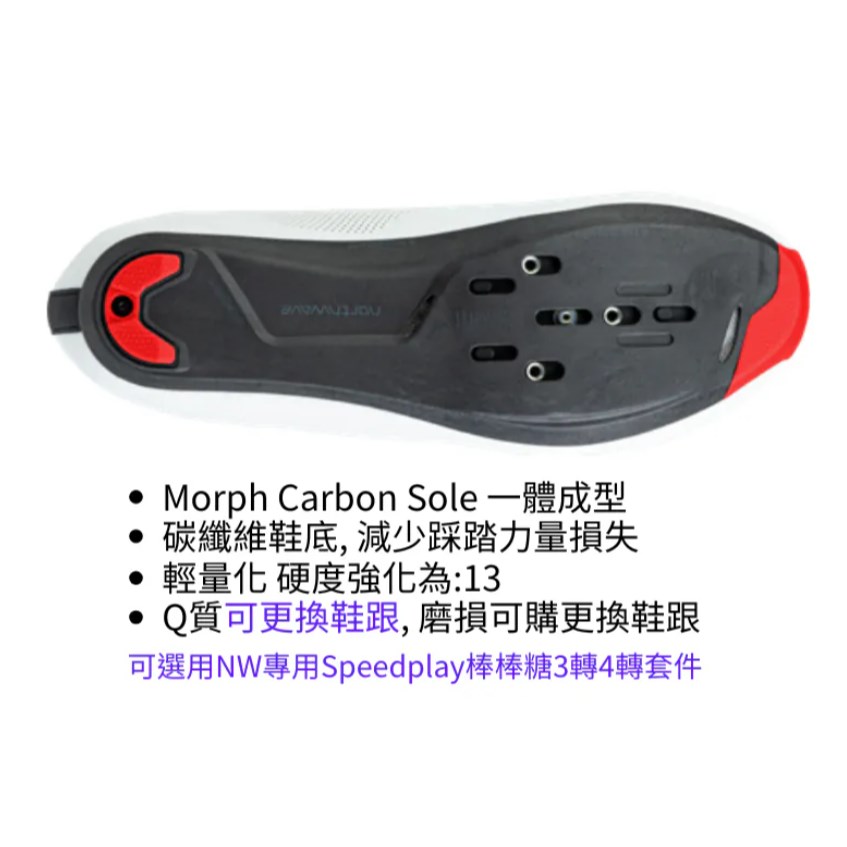 🔥全新公司貨🔥Northwave NW 2025 全新款 Revolution 公路鞋 (硬度:13)  - 白/紅