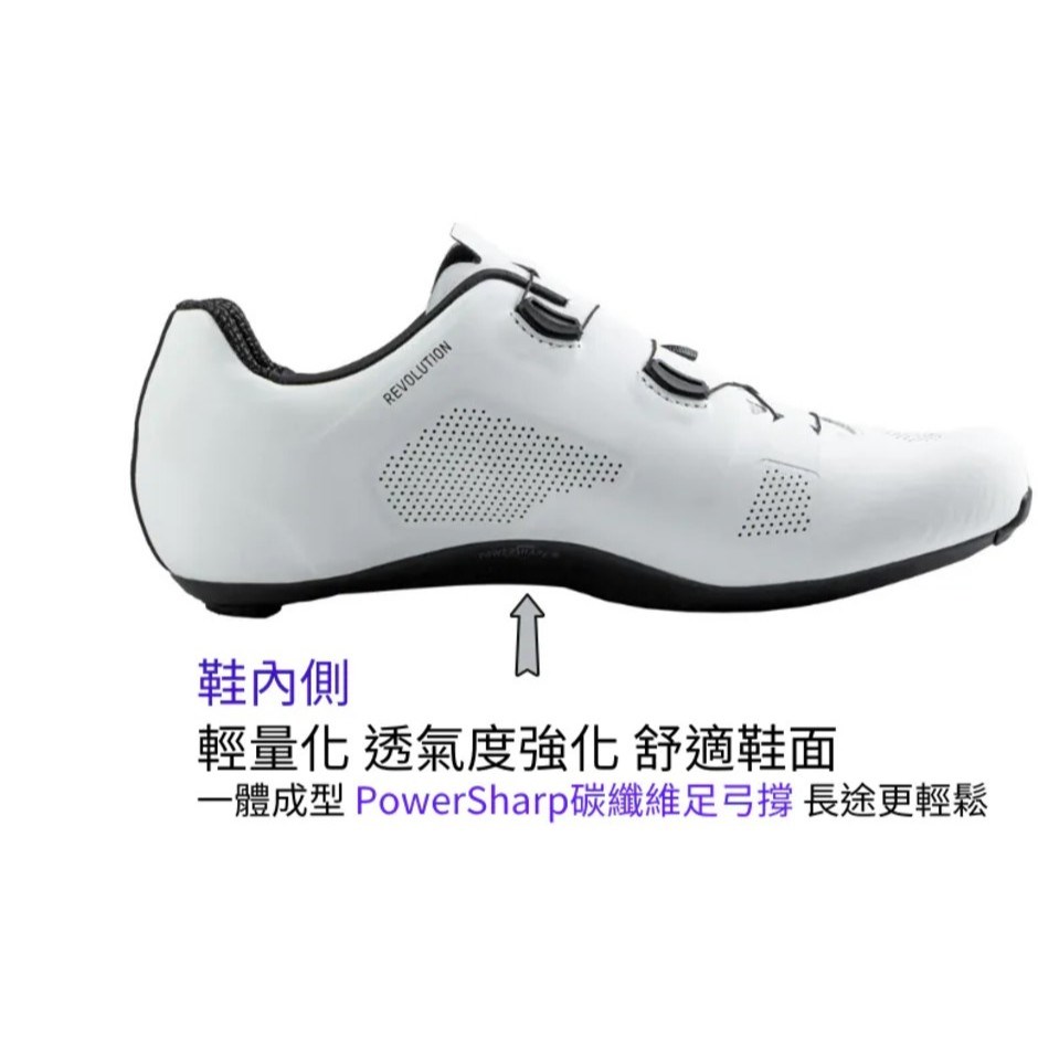 🔥全新公司貨🔥Northwave NW  2025 全新款 特寬楦 Revolution 公路鞋 (硬度:13) 白-黑