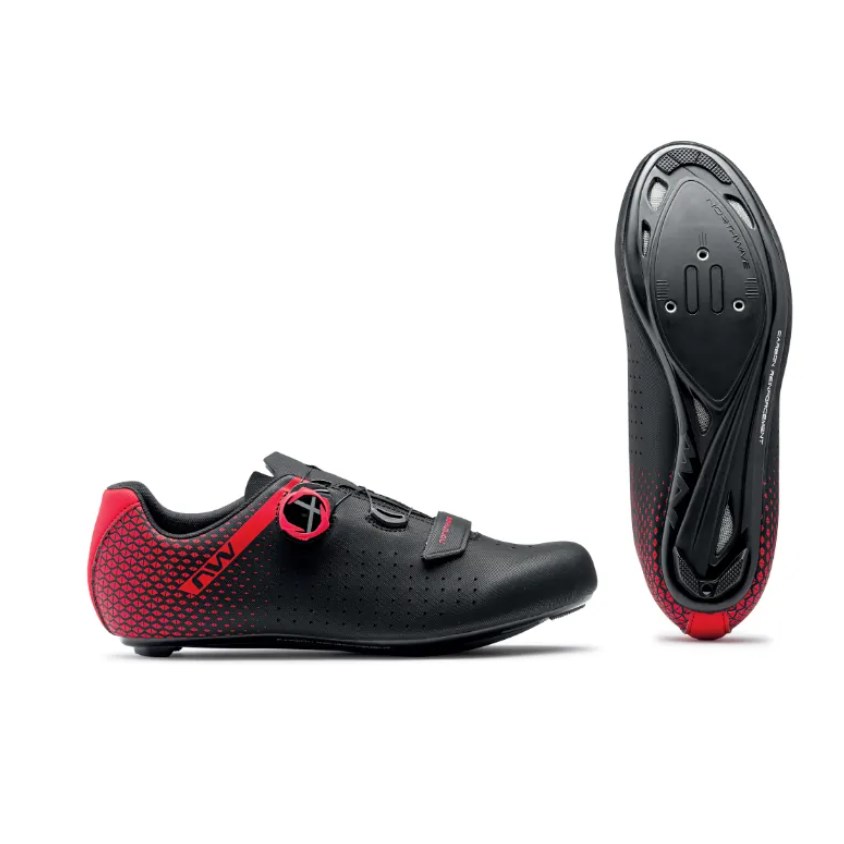 🔥全新公司貨🔥Northwave  NW 2023 核心單旋 2代 公路車鞋- (黑/紅)   輕量耐久/透氣