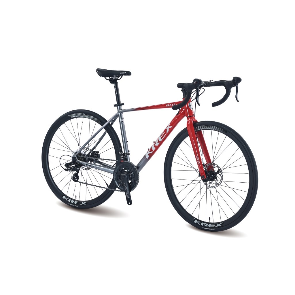 🔥全新公司貨🔥 KREX SD2 鋁合金碟煞公路車 -紅/灰、白/灰 2025新版 彎把公路車/自行車/單車
