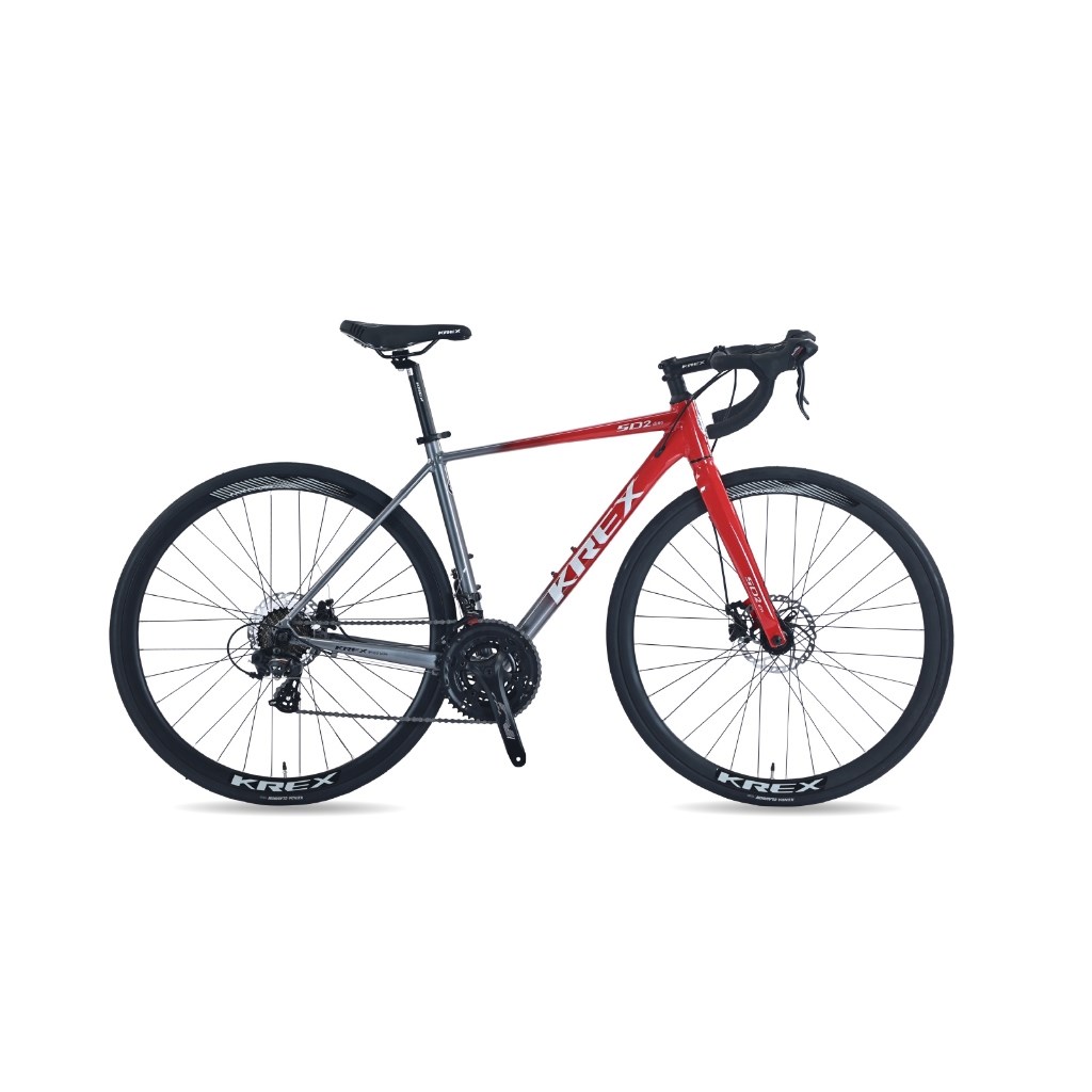 🔥全新公司貨🔥 KREX SD2 鋁合金碟煞公路車 -紅/灰、白/灰 2025新版 彎把公路車/自行車/單車