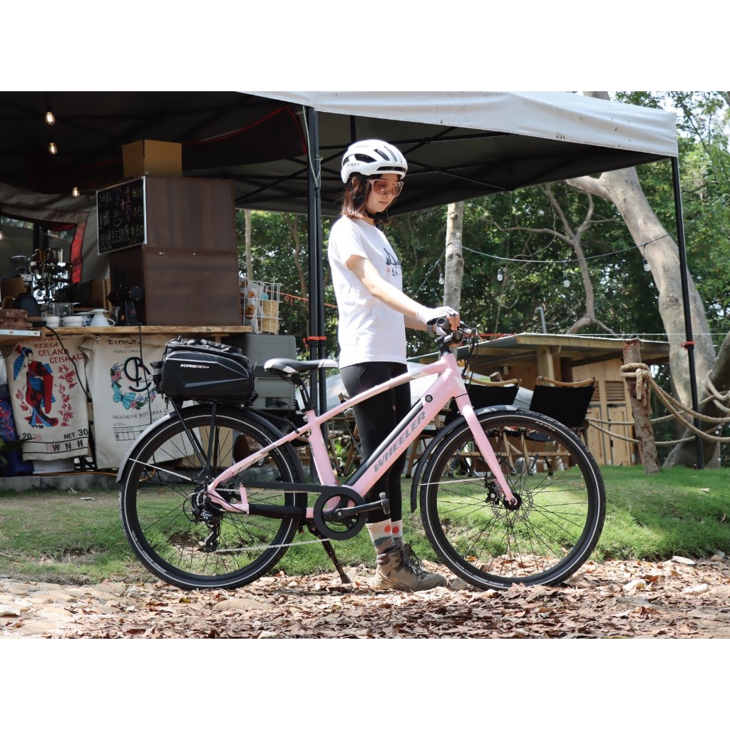 🔥全新公司貨🔥WHEELER  E-SPORT-1 城市通  電動輔助自行車  - 櫻花粉  E-Bike