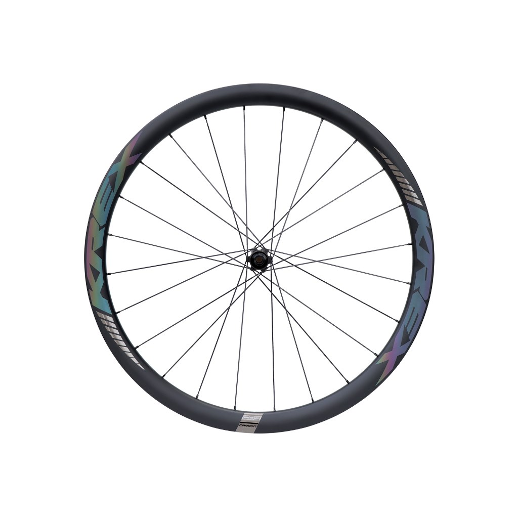 🔥全新公司貨🔥 KREX  CD5  公路車碳纖輪組  碟煞版 (中心鎖入式)  幻彩貼標設計