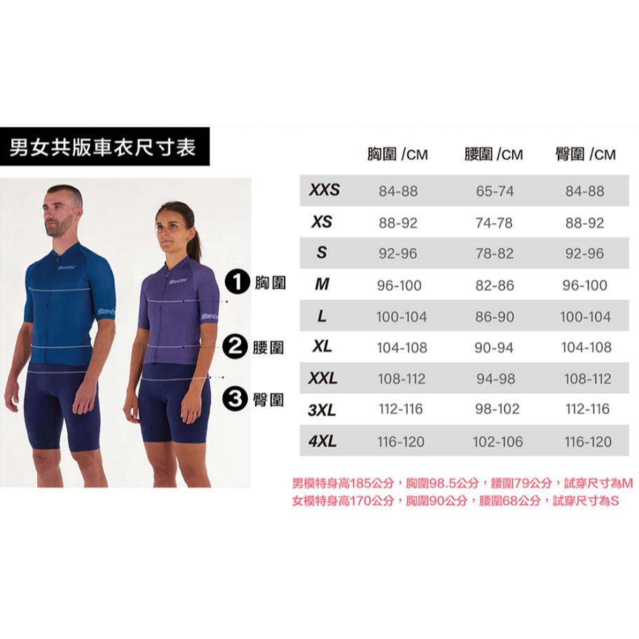🔥全新公司貨🔥 Santini 2025【環保孟加拉】短袖車衣 男女共版 空力緊身 -海軍藍 職業緊身/舒適/性能/時尚