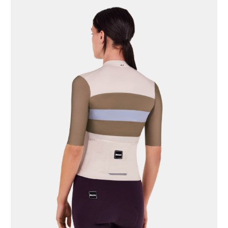 🔥全新公司貨🔥 Santini 2025【環保孟加拉】短袖車衣 男女共版 空力緊身 -軍綠  職業緊身/舒適/性能/時尚