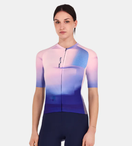 🔥全新公司貨🔥 Santini  2025 【光線】短袖車衣 男女共版 競賽貼身 - 藍   快速乾燥/高透氣/易於儲物