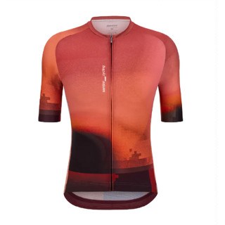 🔥全新公司貨🔥 Santini  2025 【光線】短袖車衣 男女共版 競賽貼身 - 葡萄  快速乾燥/高透氣/易於儲物