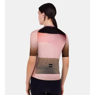 🔥全新公司貨🔥 Santini  2025 【光線】短袖車衣 男女共版 競賽貼身 - 米白  快速乾燥/高透氣/易於儲物