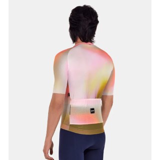 🔥全新公司貨🔥 Santini  2025 【光線】短袖車衣 男女共版 競賽貼身 - 粉紅  快速乾燥/高透氣/易於儲物