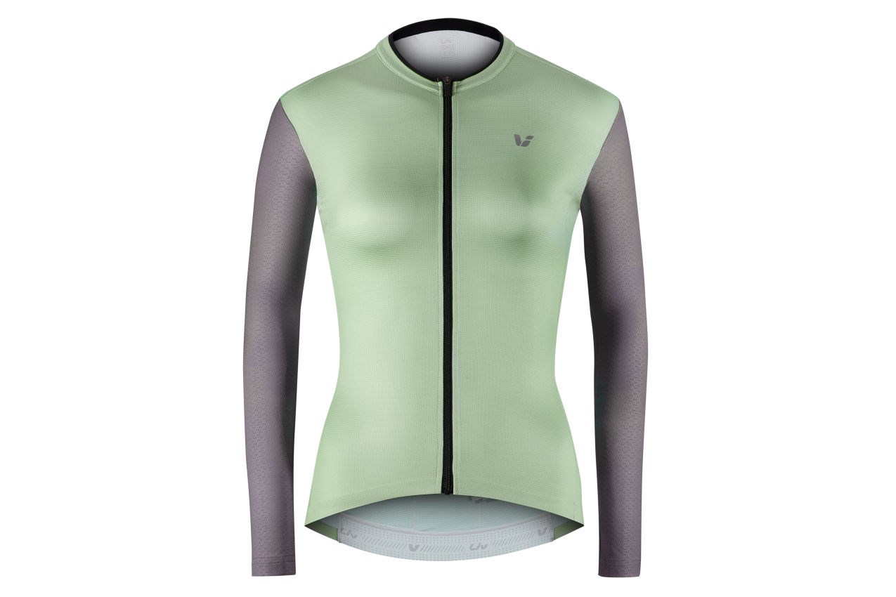 Liv Sporty 薄長袖車衣 - 淡雅綠/銀河灰袖、玫瑰棕/淡雅綠袖  2色可選