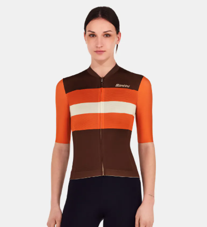 Santini 2025 【環保孟加拉】短袖車衣 男女共版 空力緊身 -鐵鏽