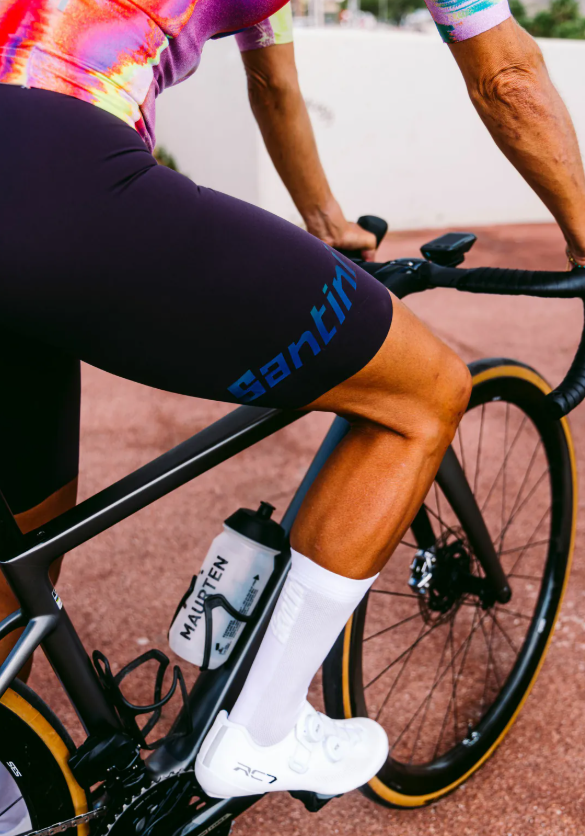 Santini 2025 【獨特邊際】吊帶短褲 頂級舒適 - 黑