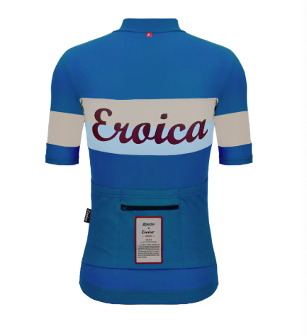  Santini  2025  EROICA【寧靜】短袖車衣 競賽貼身 男女共版  - 天藍