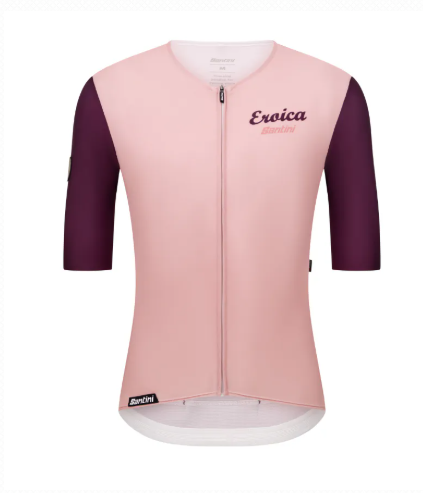  Santini  2025  EROICA【村莊】短袖車衣 競賽貼身 男女共版 - 粉紅