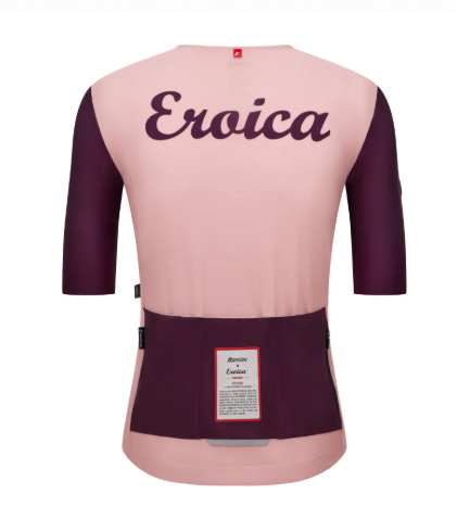  Santini  2025  EROICA【村莊】短袖車衣 競賽貼身 男女共版 - 粉紅