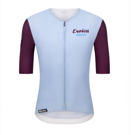 Santini  2025  EROICA【村莊】短袖車衣 競賽貼身 男女共版 - 天藍