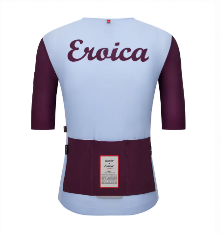 Santini  2025  EROICA【村莊】短袖車衣 競賽貼身 男女共版 - 天藍