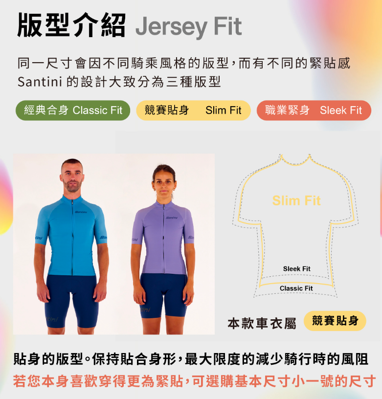 Santini 2025 環法抵達衝刺【香榭大道衫】短袖車衣 競賽貼身 男女共版 - 印花