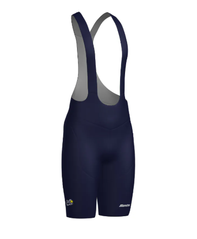 Santini 2025 環法終站【凱旋門衫】 吊帶短褲 - 海軍藍〔GIT〕