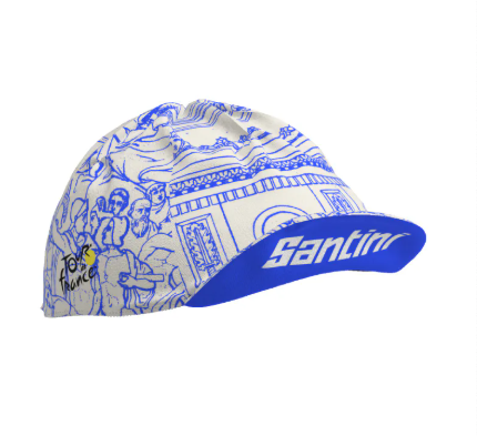 Santini  2025 環法終站【凱旋門衫】 自行車帽 - 印花