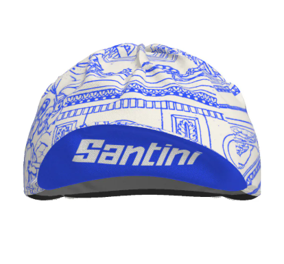 Santini  2025 環法終站【凱旋門衫】 自行車帽 - 印花