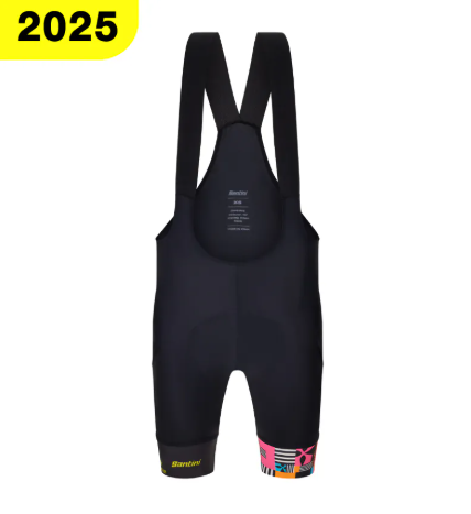 Santini 2025 女子環法首站【布列塔尼】吊帶短褲 - 黑〔FB〕