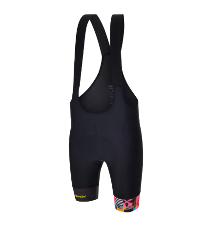 Santini 2025 女子環法首站【布列塔尼】吊帶短褲 - 黑〔FB〕