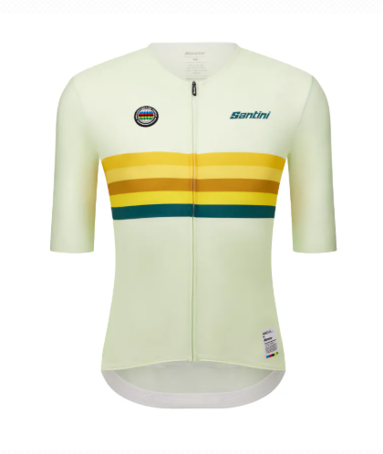 Santini  2025 UCI世界冠軍【澳大利亞】短袖車衣 競賽貼身 男女共版 - 印花