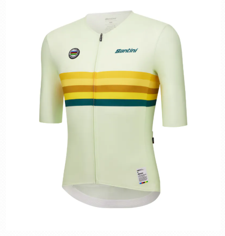 Santini  2025 UCI世界冠軍【澳大利亞】短袖車衣 競賽貼身 男女共版 - 印花