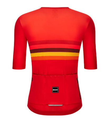 Santini  2025  UCI世界冠軍【西班牙】短袖車衣 競賽貼身 男女共版 - 印花