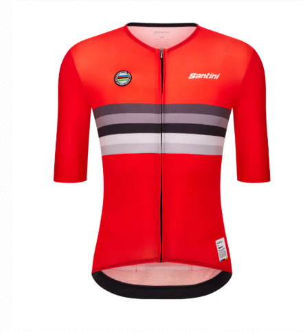 Santini  2025  UCI世界冠軍【瑞士】短袖車衣 競賽貼身 男女共版 - 印花
