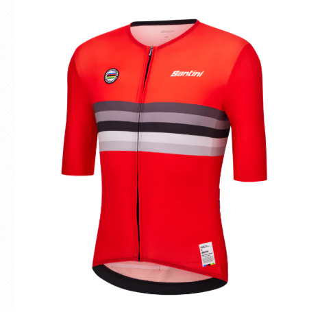 Santini  2025  UCI世界冠軍【瑞士】短袖車衣 競賽貼身 男女共版 - 印花