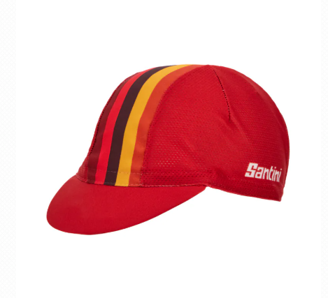 Santini  2025  UCI世界冠軍【西班牙】自行車帽 - 印花