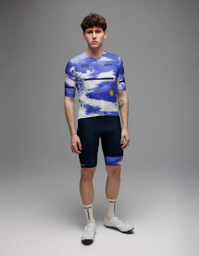 Santini  2025 【巴黎尼斯】吊帶短褲 - 海軍藍〔GIT〕