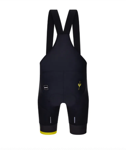 Santini 2025 官方品牌MJ黃衫【馬德連山】吊帶短褲 - 黑〔FB〕